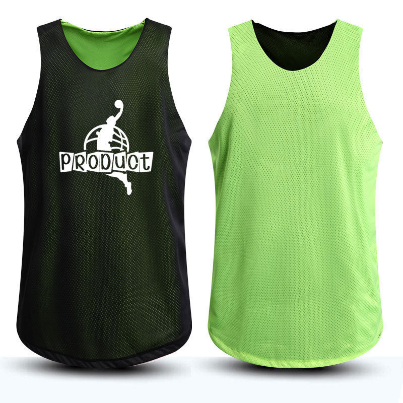 Double-sided vest basketball suit