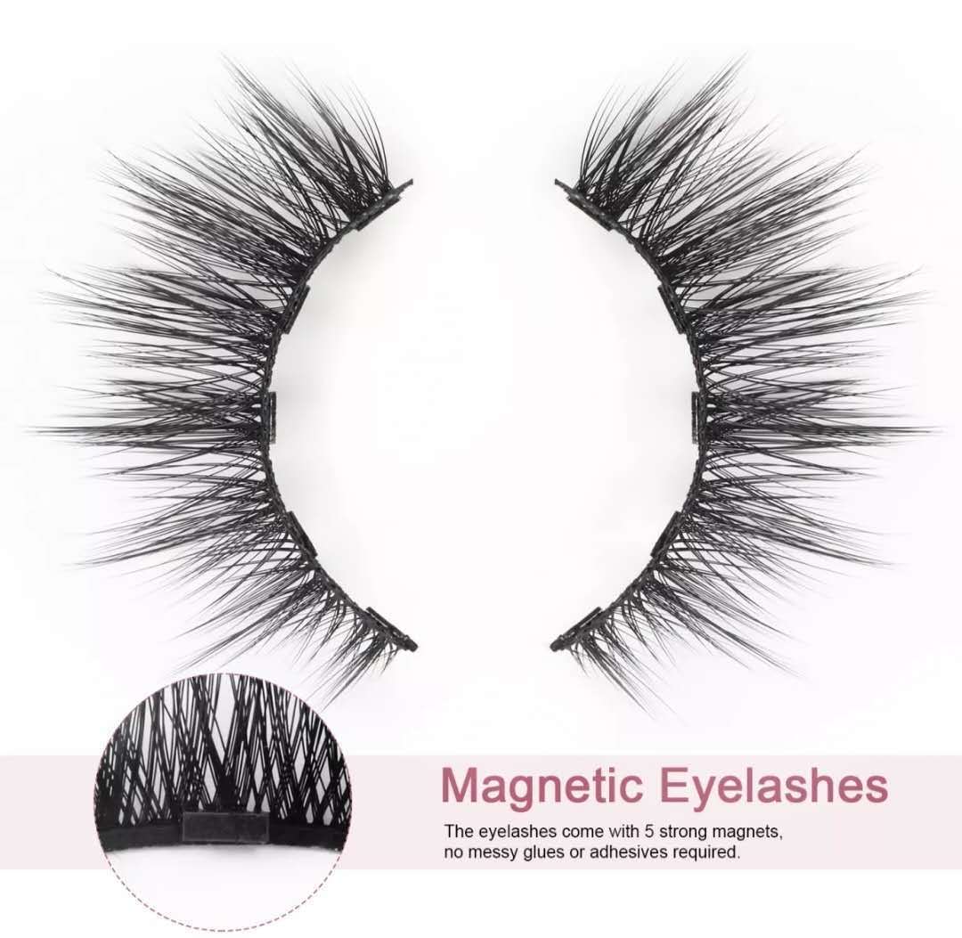 Liquid Eyeliner Magnetic False Eyelashes Set Five Pairs Of Glue-free Magnetic Eyelashes