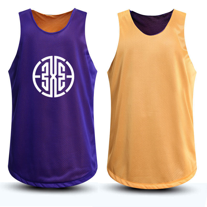 Double-sided vest basketball suit