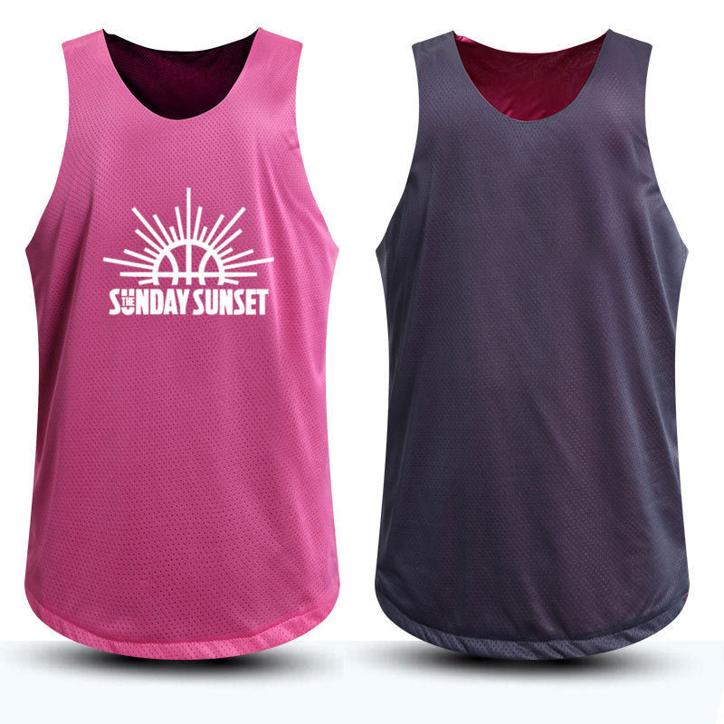 Double-sided vest basketball suit