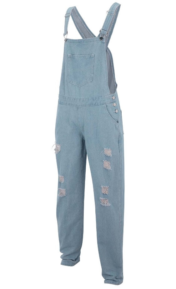 Fashion Men's Sling Denim Romper