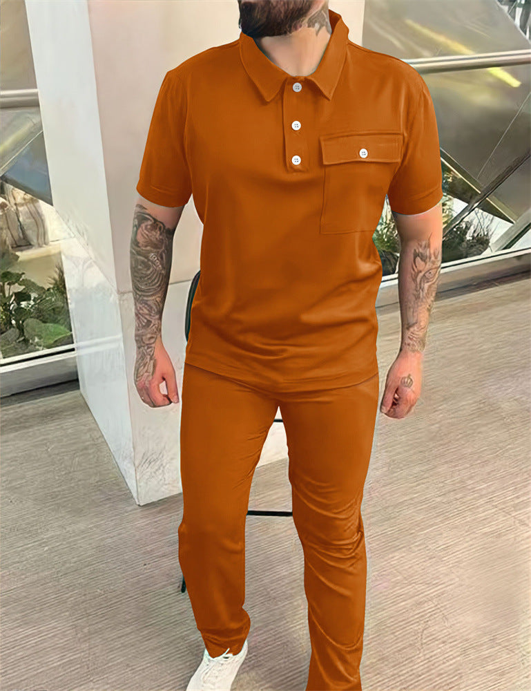 Short-sleeved Trousers Casual Trend Sports Suit