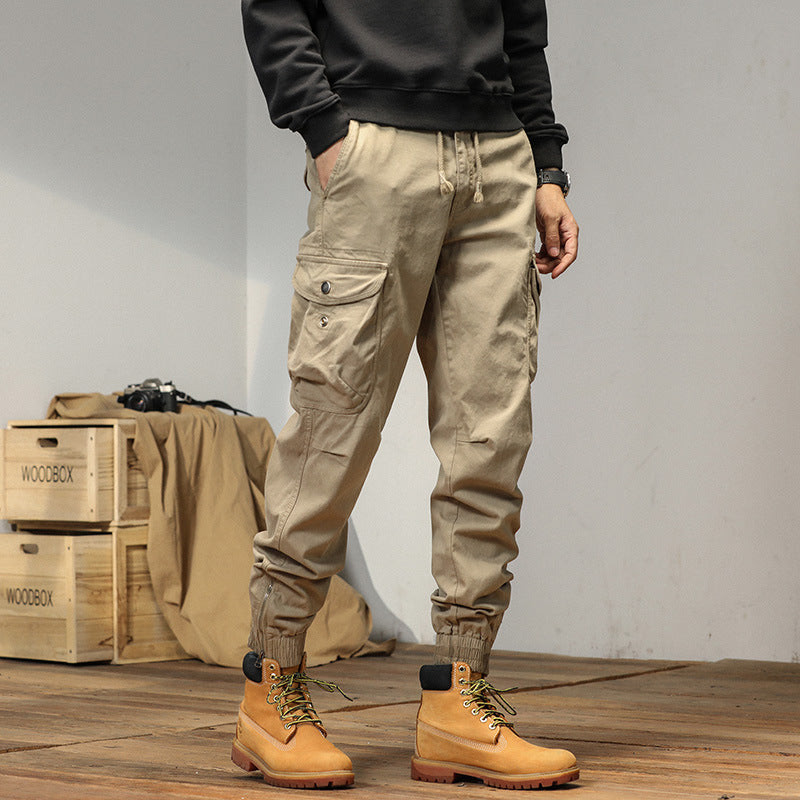 Overalls Men's Slim-fitting Ankle-tied Casual Pants Men's Pants Summer Trousers iTouch Exclusive Boutique