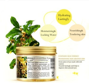 80 Pcs Bottle Gold Osmanthus Eye Mask Women Collagen Gel Whey Protein Face Care Sleep Patches Health Mascaras De Dormir