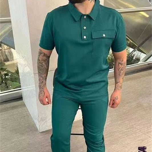 Short-sleeved Trousers Casual Trend Sports Suit