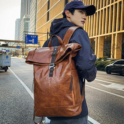 Backpack Men's Backpack Large Capacity Computer Bag Waterproof Solid Color Women's Travel itouch exclusive botique