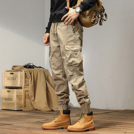 Overalls Men's Slim-fitting Ankle-tied Casual Pants Men's Pants Summer Trousers iTouch Exclusive Boutique