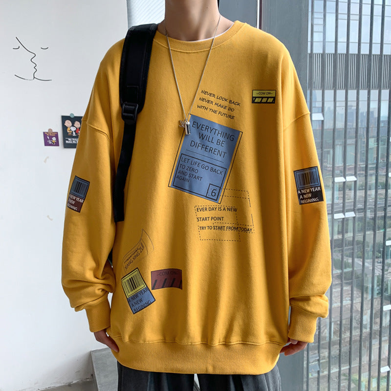 Men's crew neck pullover sweater