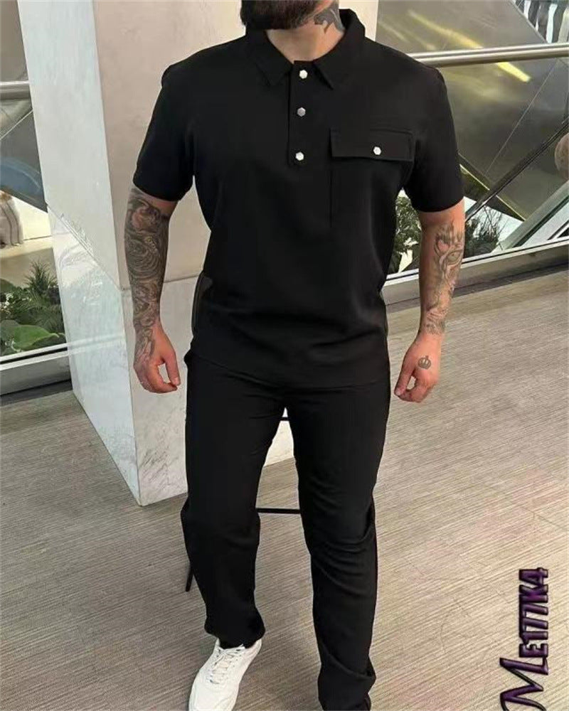 Short-sleeved Trousers Casual Trend Sports Suit