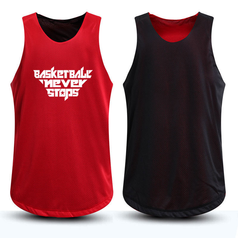 Double-sided vest basketball suit