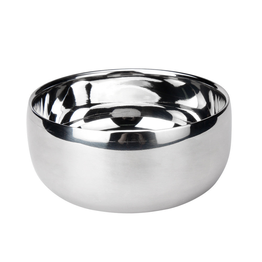 Men'S Silver Shaving Soap Bowl Stainless Steel Shaving Soap Bowl Shaving Brush Holder