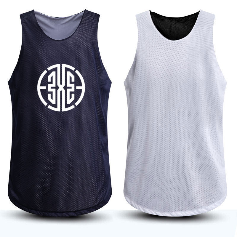 Double-sided vest basketball suit