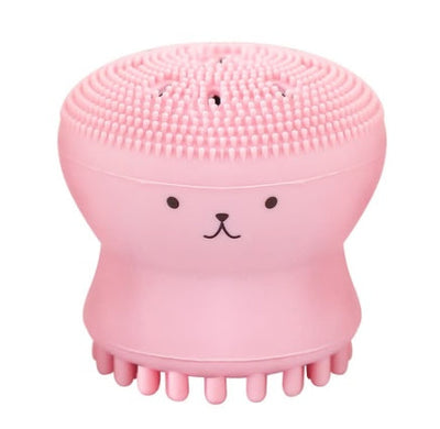 Cartoon octopus silicone wash brush foaming cleansing brush Manual facial massage brush cleansing brush brush bubbler itouch exclusive botique
