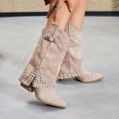 Spring And Autumn Pointed Knight Boots Women itouch exclusive botique