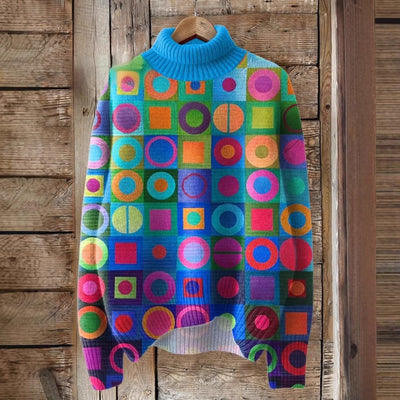 Christmas Totem Women's Printed Wear Turtleneck Sweater itouch exclusive botique
