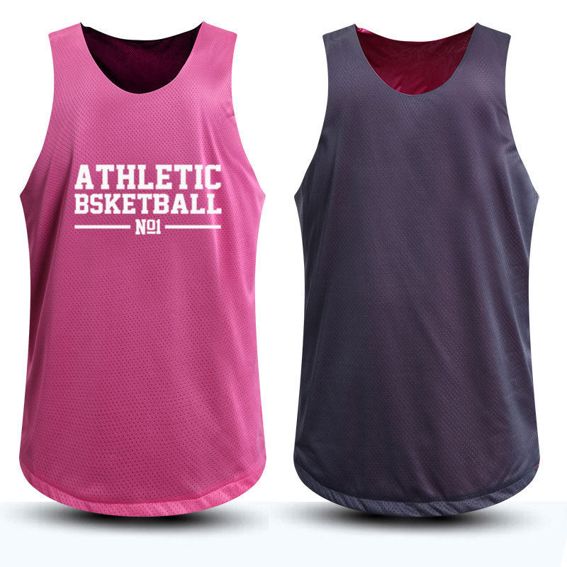 Double-sided vest basketball suit