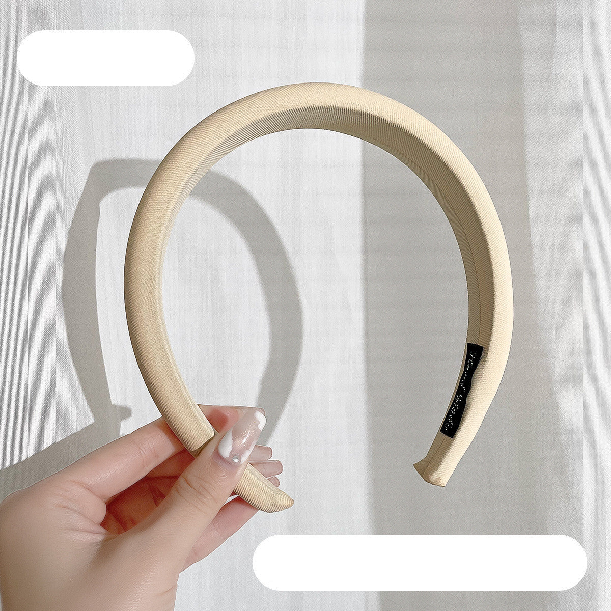 Sponge High Skull Wide Brim Press Hairband