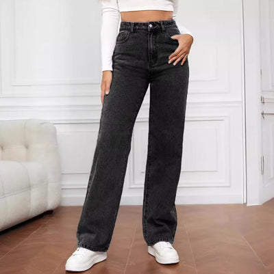 High-waisted Straight-leg Jeans itouch exclusive botique
