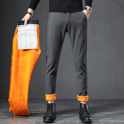 Men's Business Pants Are Thickened And Velvet Anti-wrinkle. iTouch Exclusive Boutique