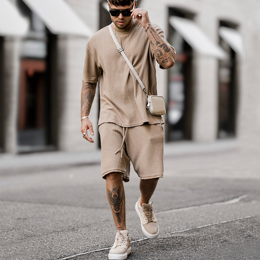 Women's Casual Fashion Short Sleeve Suit
