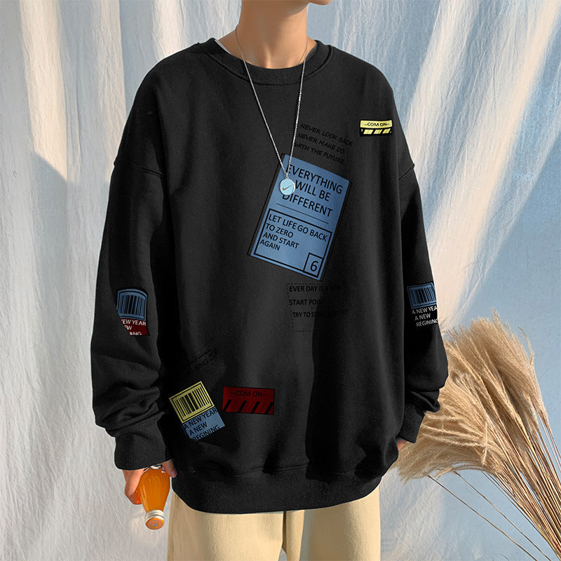 Men's crew neck pullover sweater