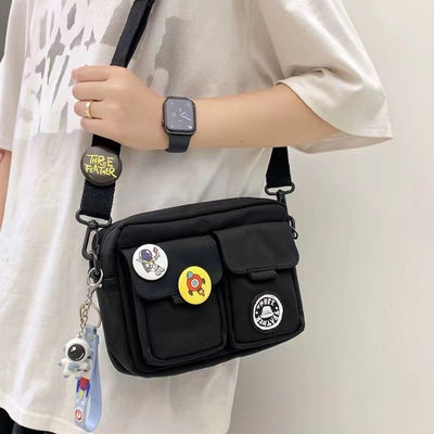 Men's Shoulder Messenger Bag Badge Crossbody Bag itouch exclusive botique