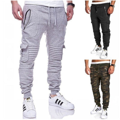 Sports Pants Striped Pleated Casual Men iTouch Exclusive Boutique