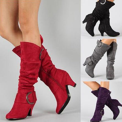 Fashion Brushed Velvet Spring And Autumn Women's Boots itouch exclusive botique