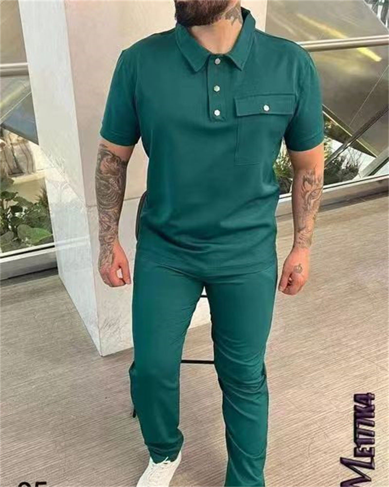 Short-sleeved Trousers Casual Trend Sports Suit