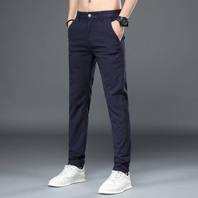 Business Casual Elastic Loose Straight Slim Fit Suit Pants iTouch Exclusive Boutique