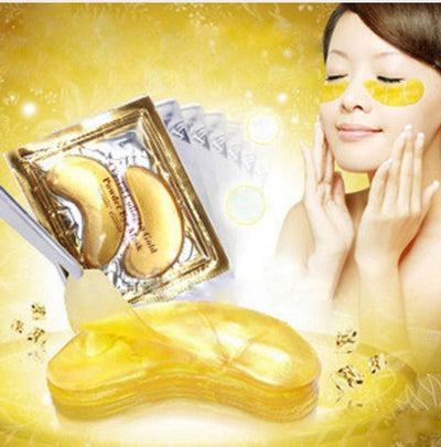 10pcs5packs Gold Crystal Collagen Eye Mask Eye Patches Eye Mask For Face Care Dark Circles Remove Gel Mask For The Eyes Ageless itouch exclusive botique