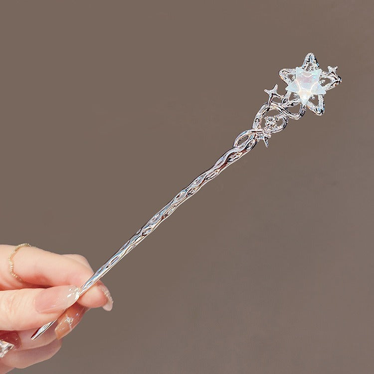 High-grade Starry Sky Moonstone Tassel Hairpin
