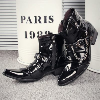 European And American Western Style Martin Boots Pointed Toe iTouch Exclusive Boutique