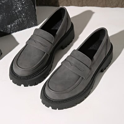 British Style Low Heel Slip-on Low Cut Loafers itouch exclusive botique