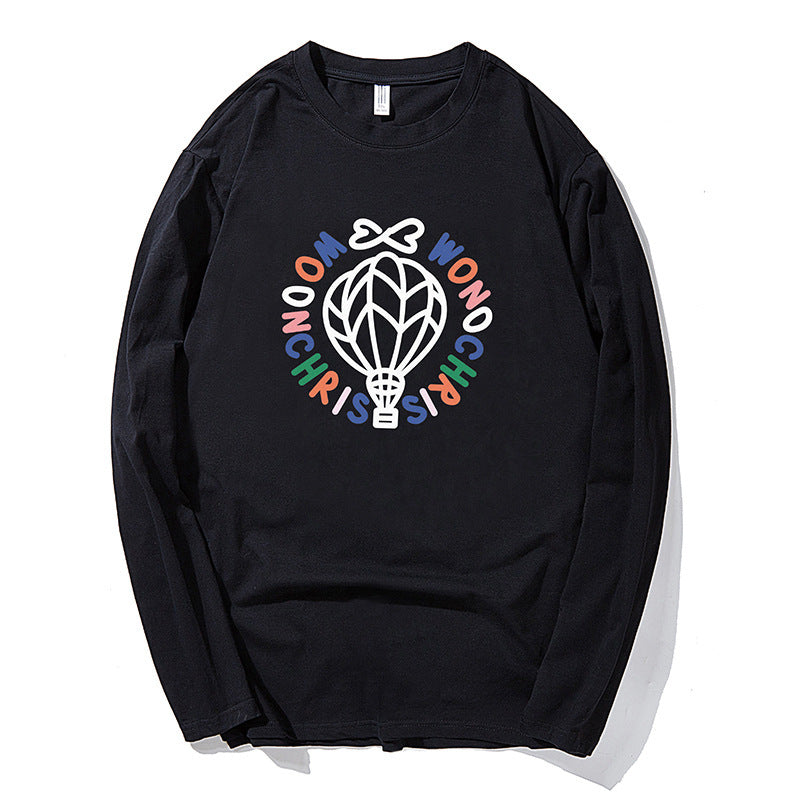 New Plus Size Men's Loose Pullover Plus Size Bottoming Shirt