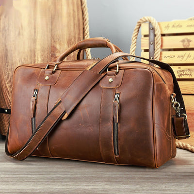 Retro Short-distance Travel Bag Genuine Leather Men itouch exclusive botique