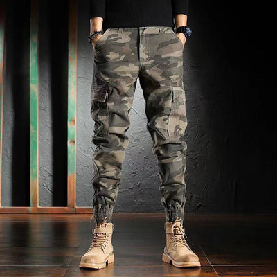 Men's Spring And Autumn Camouflage Loose Ankle Banded Working Pants iTouch Exclusive Boutique