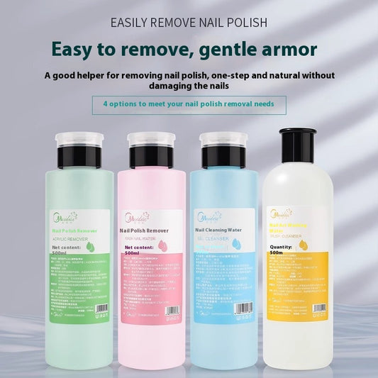 Nail Art Press Bottle Nail Remover Cleaning Solution
