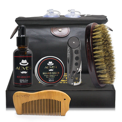 Man Hair Beard Shaving Set Bathroom Tool Brush Comb Shaving Scissors Clean Styling Set iTouch Exclusive Boutique