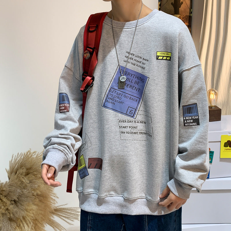 Men's crew neck pullover sweater
