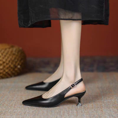 Plus Size Pointed-toe Hollowed Women's One-strap Sandals itouch exclusive botique