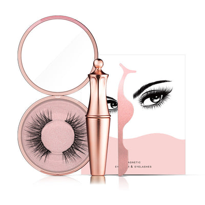 Natural Long Lasting Magnetic Liquid Eyeliner & Magnetic False Eyelashes & Tweezer Set Make up Set itouch exclusive botique