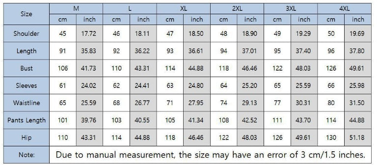 Men's Long-sleeved Loose Mid-length Top Pants Suit