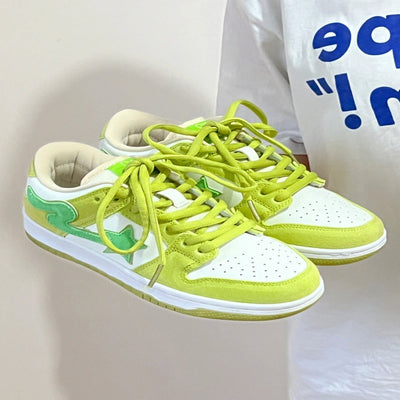 Apple Green Retro Casual Sneakers Men's Platform Sneaker itouch exclusive botique