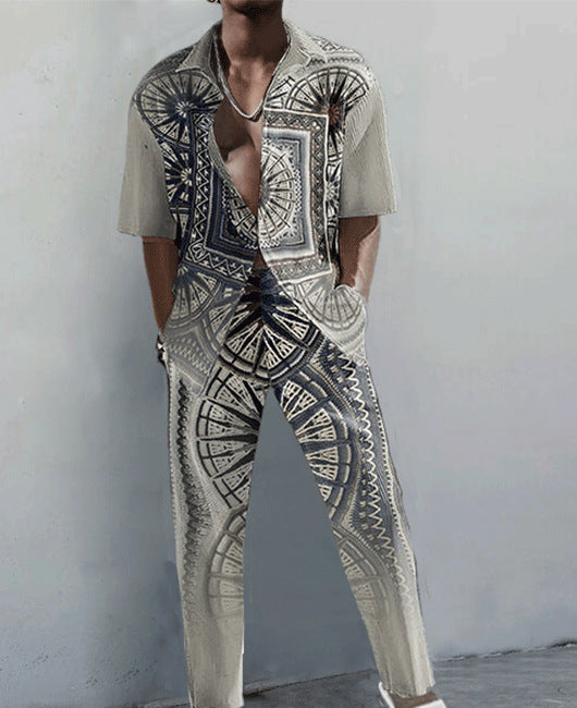3D Printed Shirt And Trousers Suit