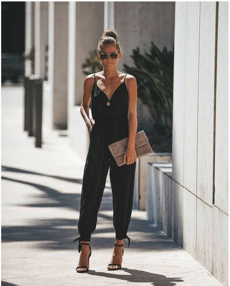 Women's Jumpsuit Flowers Print Spaghetti Strap Romper iTouch Exclusive Boutique
