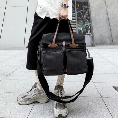 Outdoor Travel Multi-compartment Large Capacity Canvas Men's Crossbody Bag itouch exclusive botique