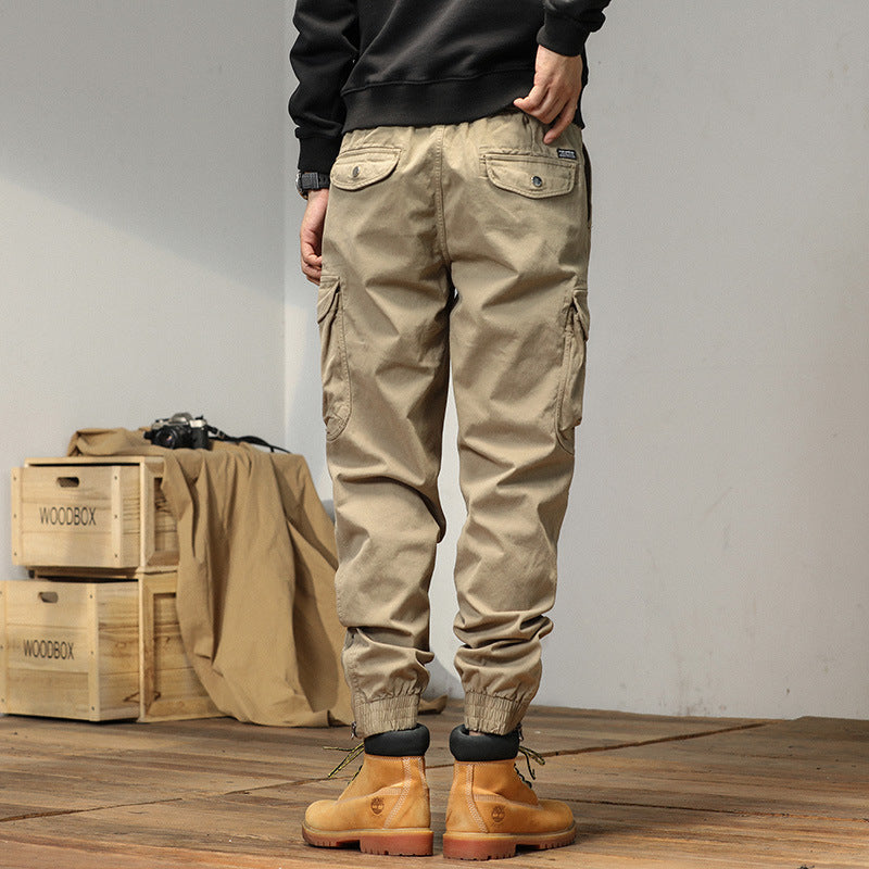Overalls Men's Slim-fitting Ankle-tied Casual Pants Men's Pants Summer Trousers iTouch Exclusive Boutique