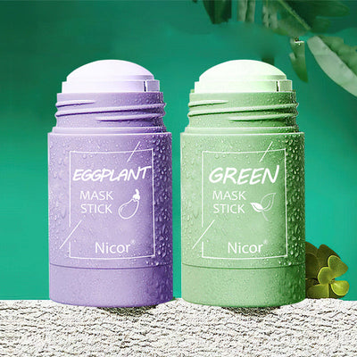 Cleansing Green Tea Mask Clay Stick Oil Control Anti-Acne Whitening Seaweed Mask Skin Care itouch exclusive botique