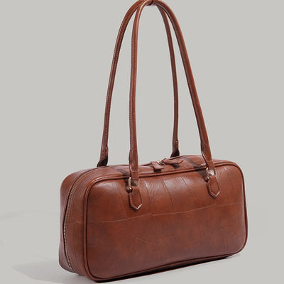 Retro Patchwork Large Capacity Commuter Bag Advanced Texture One-shoulder Versatile Handbag itouch exclusive botique